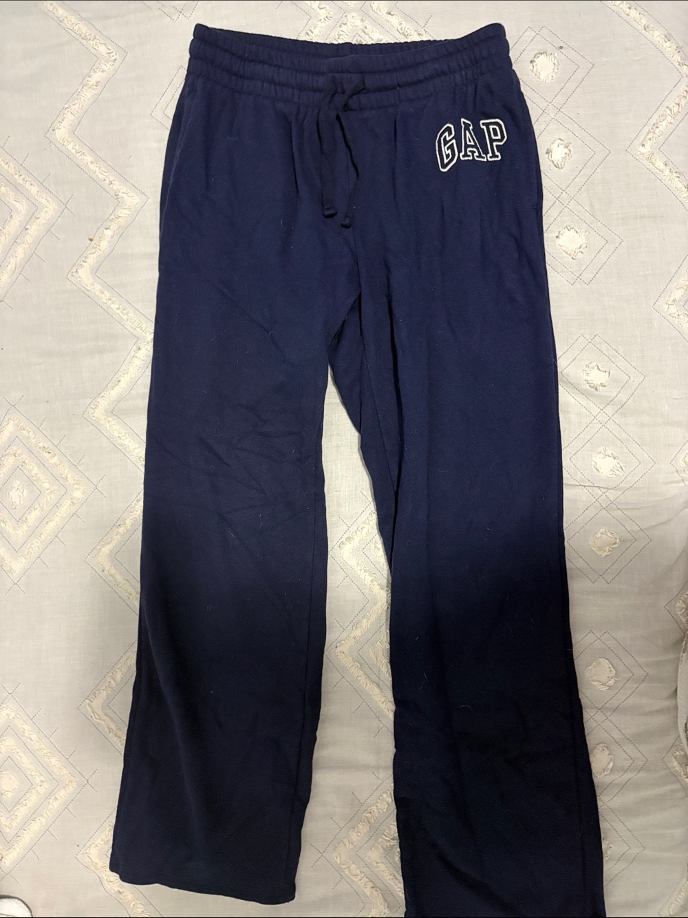 GAP Navy Pull-On Sweatpants with White Logo